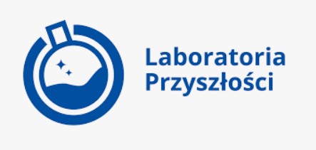 Na środku logo i napis