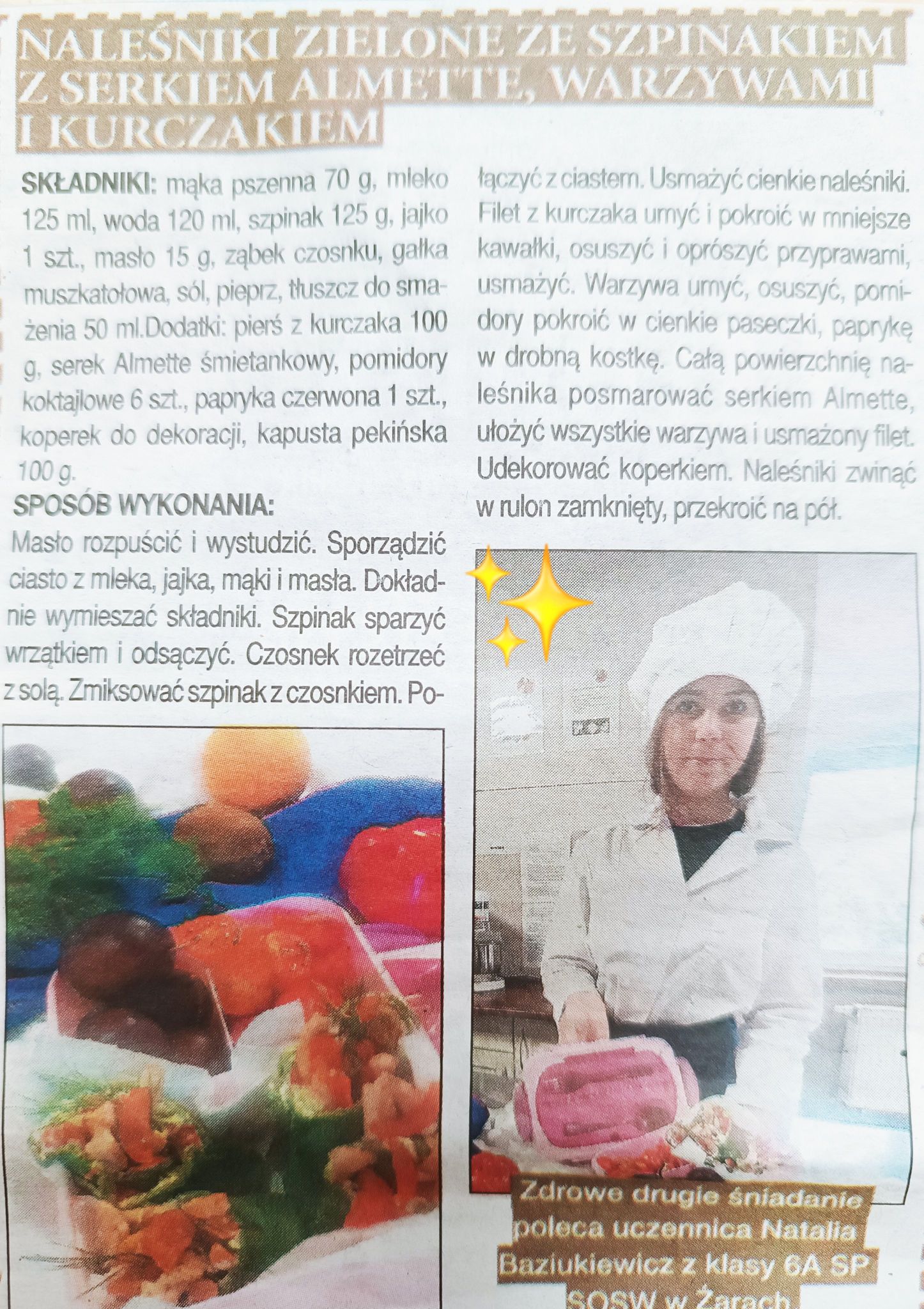 Na obrazku widać: osobę, napisy